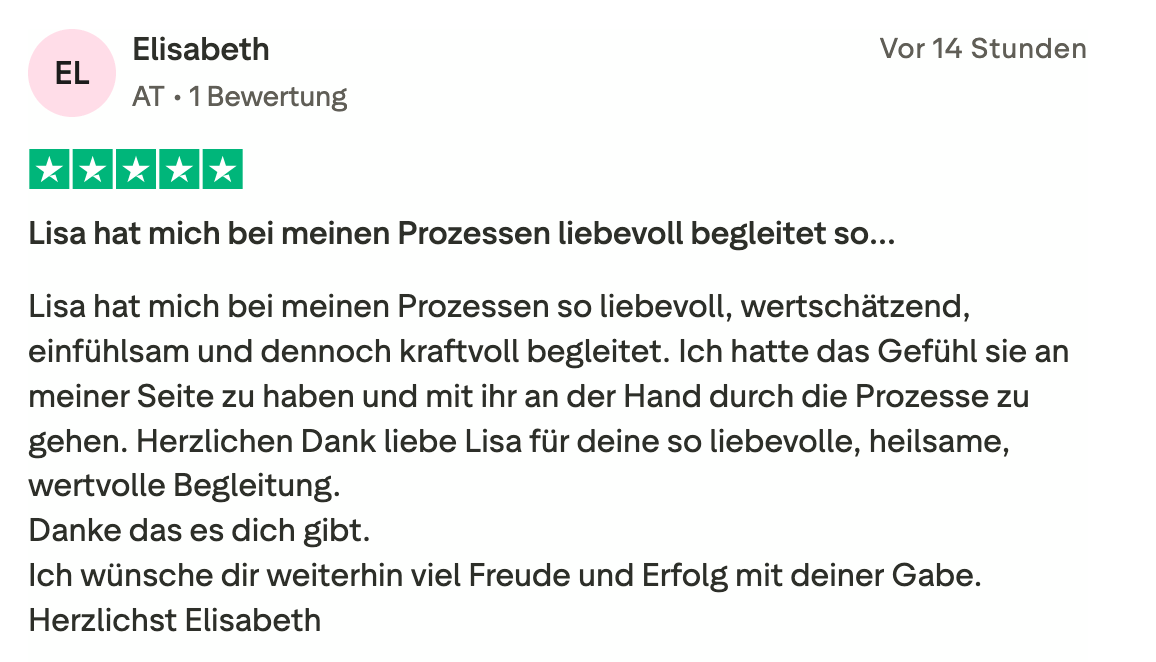 Das sagen meine Kundinnen über meine Arbeit: 1